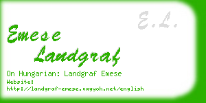 emese landgraf business card